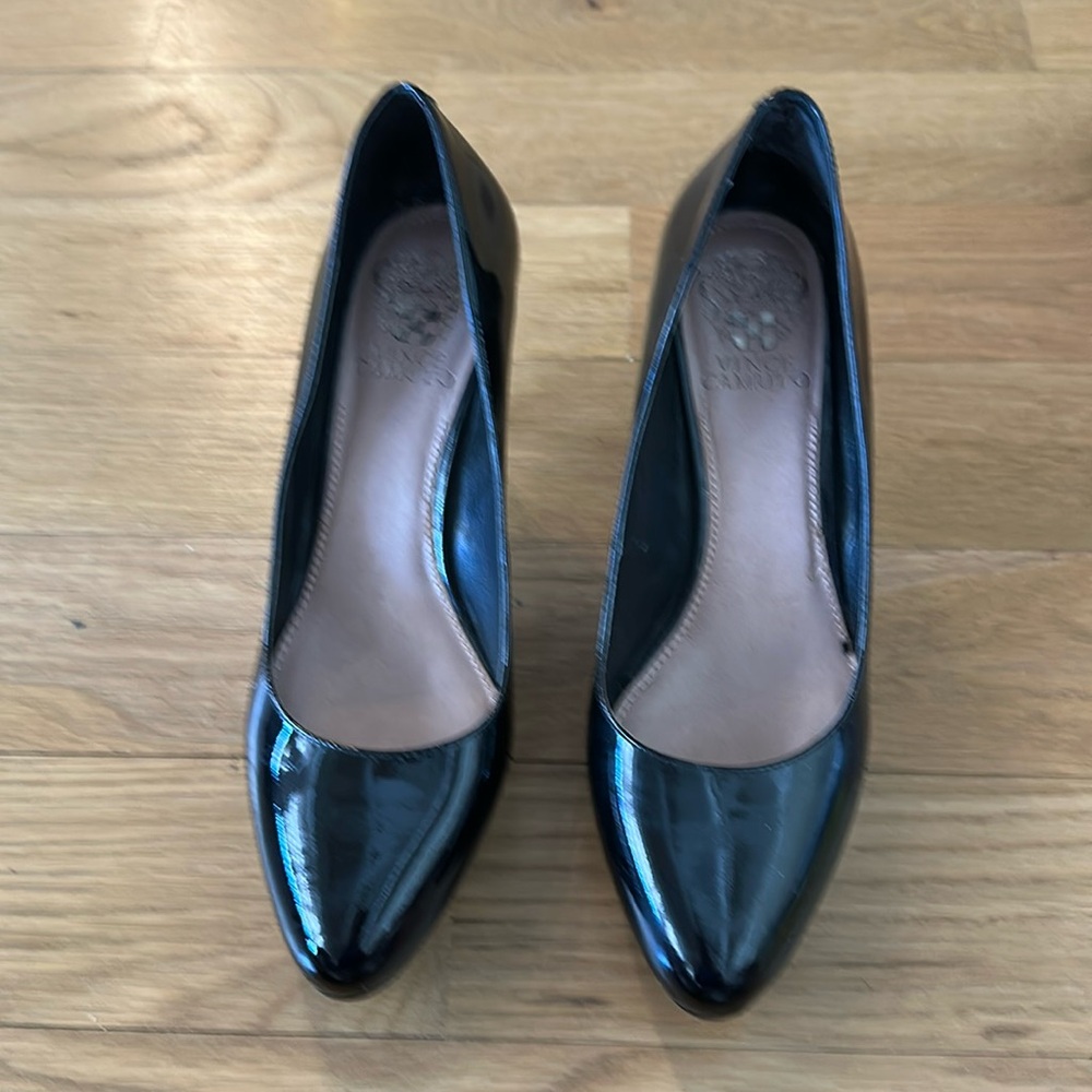 Vince Camuto Black Patent Leather Heels  Shoes